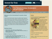 Tablet Screenshot of internationalecon.com